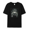 thumbnail image 5 of T Shirts for Women Short Sleeve Cotton Crewneck T-Shirt, Funny Sloth Universe UFO Tee Tops Casual Basic T-Shirts, XS-5XL Black XL, 5 of 7