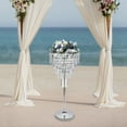 thumbnail image 4 of Wildnix Crystal Wedding Flower Stand, 5-Tier Acrylic and Nickel-Plated Metal Design, Clear and Silver, &nbsp; Display for Bouquets, Perfect for Weddings and Special Occasions, 4 of 7