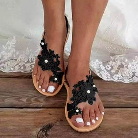 

Women s Ladies Fashion Casual Solid Open Toe Platforms Sandals Beach Shoes Black 6.15029