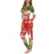 thumbnail image 3 of Conjunto de pijama informal de dos piezas para mujer, jersey de manga larga con diseño navideño, ropa de dormir cómoda y holgada, camisón para mujer, 3 of 4
