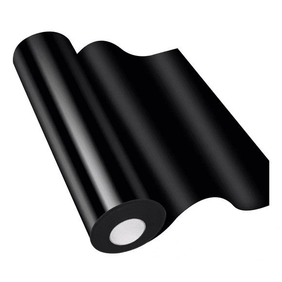Vinil Textil Basico Pvc 30.5 x 488 cm Para Camisetas Textiles, Negro
