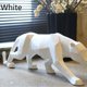 thumbnail image 3 of Leopardo, Figurita De Animal, Estilo Geométrico, Artesanía De Resina, Animal, Hogar, Sala De Estar, Decoraciones, Adornos De Escultura De Leopardo Noticed HA044459-01, 3 of 6