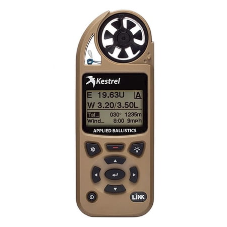 Kestrel 5700 Elite Weather Meter with Applied Ballistics, LiNK, Desert Tan, Berry Compliant, Waterproof (0857ALTANM)