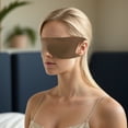 thumbnail image 6 of Unique Bargains 1 Pc Black Ear-hook Eyes Sleep Mask Soft Eye Shade Cover for Rest Brown Medium, 6 of 6