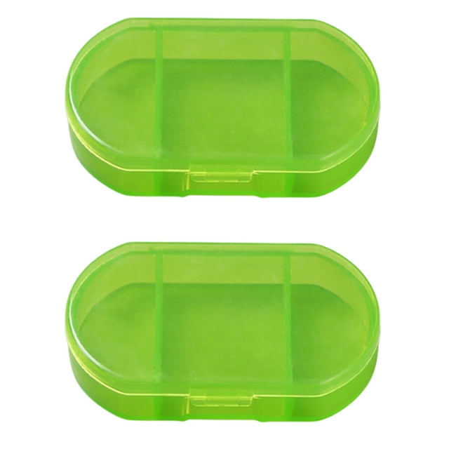 CSChome Boîte à Pilules Transparente : Évite la Lumière Compartimentée Portable Idéale pour Distributeur Fournitures Ménagères Rangement