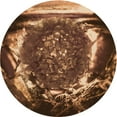 thumbnail image 1 of Ahgly Company Machine Washable Indoor Round Transitional Night Red Area Rugs, 7' Round, 1 of 7