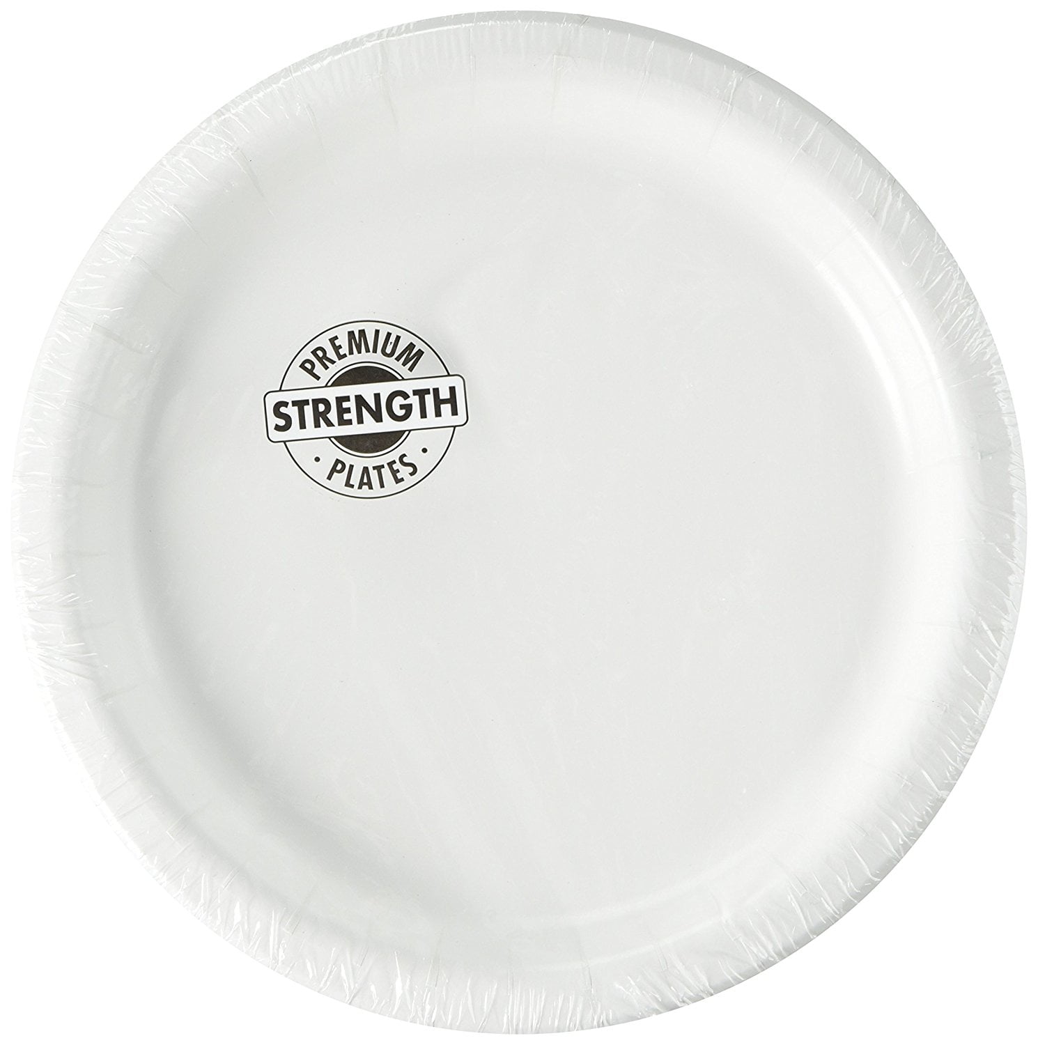 Bright White (White) Dessert Plates (24), Round luncheon size plates in