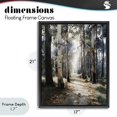 thumbnail image 4 of Stupell Industries Farmhouse Path in Autumn Light Black Floating Frame Canvas Art, 17 x 21, by Franklyn Gregory, 4 of 8