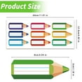 thumbnail image 3 of Colorful School Pencils Name Tags Stickers,Classroom Name Plates for Kids Student Desks,Name Tags for Kindergarten Elementary Classroom Back to School Teacher Supplies,Red,3.6 x 1.2", 3 of 9