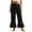 #02 Black 【Mix, Match & Rotate: Stock Up on Daily Colors】, variant on Women Summer Linen Cropped Pants with Pockets, Mid Elastic Waist Loose Straight Leg Capris, Soft Cotton Blend Cuffed Hem Pants for Women, Casual Beach Business Travel | TruHer,White 2XL