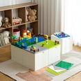 thumbnail image 4 of Folding Storage Box with Building Lid for Duplo Blocks L Collapsible Storage Bin QtToy Container for Lego Bricks (), 4 of 8