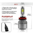 thumbnail image 3 of LED Headlight Kit 6000K White Hi/Low 4x Bulbs for Chevy Silverado 1500 2007-2019, 3 of 6
