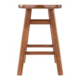 thumbnail image 3 of Element 2pc Dining Stools with Square Legs in Teak Finish, 3 of 4