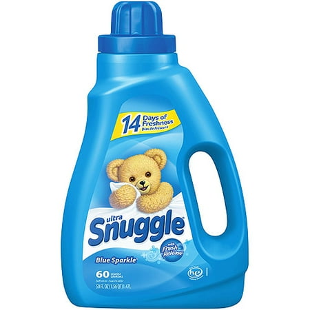 Snuggle Blue Sparkle With Fresh Release Liquid Fabric Softener, 50 oz