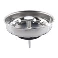 thumbnail image 1 of Tapón de desagüe para fregadero de cocina, colador de acero inoxidable, resistente a la corrosión, para desagües estándar (8,9 cm), 1 of 7