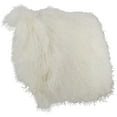 thumbnail image 5 of Saro Lifestyle 100% Wool Mongolian Lamb Fur Poly Filled Throw Pillow, 5 of 7
