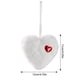 thumbnail image 3 of Colgante de bola de poliéster blanco en forma de corazón para decoración del hogar, cocina, dormitorio, etc., 3 of 7