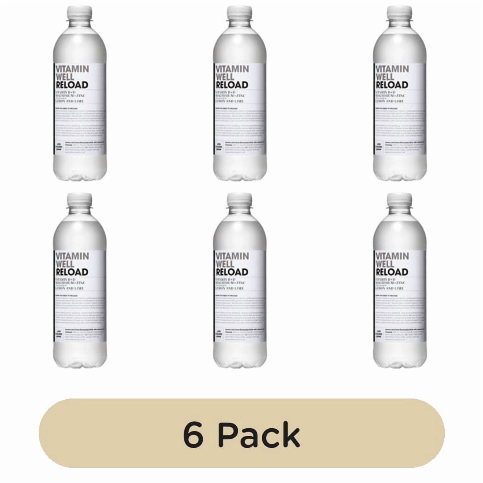 Vitamin Well Water Reload Lemon & Lime 500ml, British Import (Pack of 6)