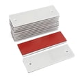 thumbnail image 1 of Reflectante Placa de Advertencia Reflector Autoadhesiva Blanco 12Pcs, 1 of 1