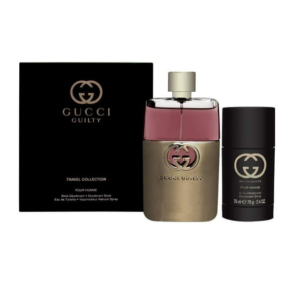 Set de regalo de perfume Gucci Guilty para hombre, 90 ml, 2 piezas