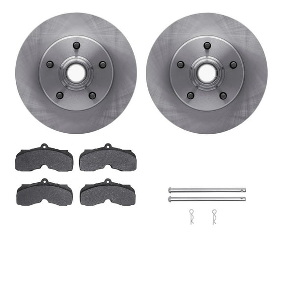 Dynamic Friction Company Front Brake Rotors with 5000 Advanced Brake Pads includes Hardware 6512-47095