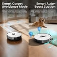 thumbnail image 6 of AIRROBO L60+ Self-Empty Robot Vacuum and Mop Cleaner with Ultrasonic Carpet Detection,6000Pa Suction,Laser Obstacle Avoidance,240min Long Runtime, 6 of 12