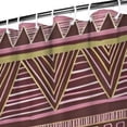 thumbnail image 3 of Brown Geometric Striped Pattern Shower Curtain 72"x84" ,Bathroom Decorative Shower Curtains Set with 12 Hooks,Modern Waterproof Washable Shower Curtain, 3 of 6