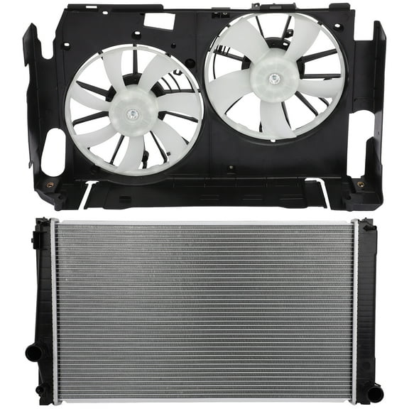 ECCPP 620-512 Cooling Fan*1   2892 Radiator*1 Replacement for 2006-2012 for Toyota for RAV4