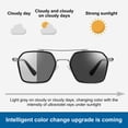 thumbnail image 6 of TNOBHG Pc Lens Sunglasses Unisex Summer Sunglasses Retro Color-changing with Nose Pads Pc Lens Anti-uv Block Sunlight Vacation Beach Spectacles Outdoor, 6 of 8