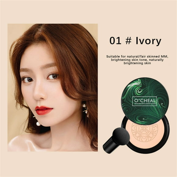 RKSTN Foundation Cushion Leopard Print Concealer Beauty Cream Moisturizing Concealer Isolation Foundations Liquid Will Not Take Off Makeup Lightweight & Medium Coverage Foundation