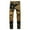 Black, variant on WREESH Men's Jeans Pants Slim Elastic Slim Button Zipper Fashion Casual Pants Black