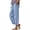 Blue, variant on Miqool Women's Linen Baggy Palazzo Pants High Waisted Wide Leg Lounge Pants Lightweight Casual Loose Fit Beach Yoga Trousers with Drawstring Waist and Pockets