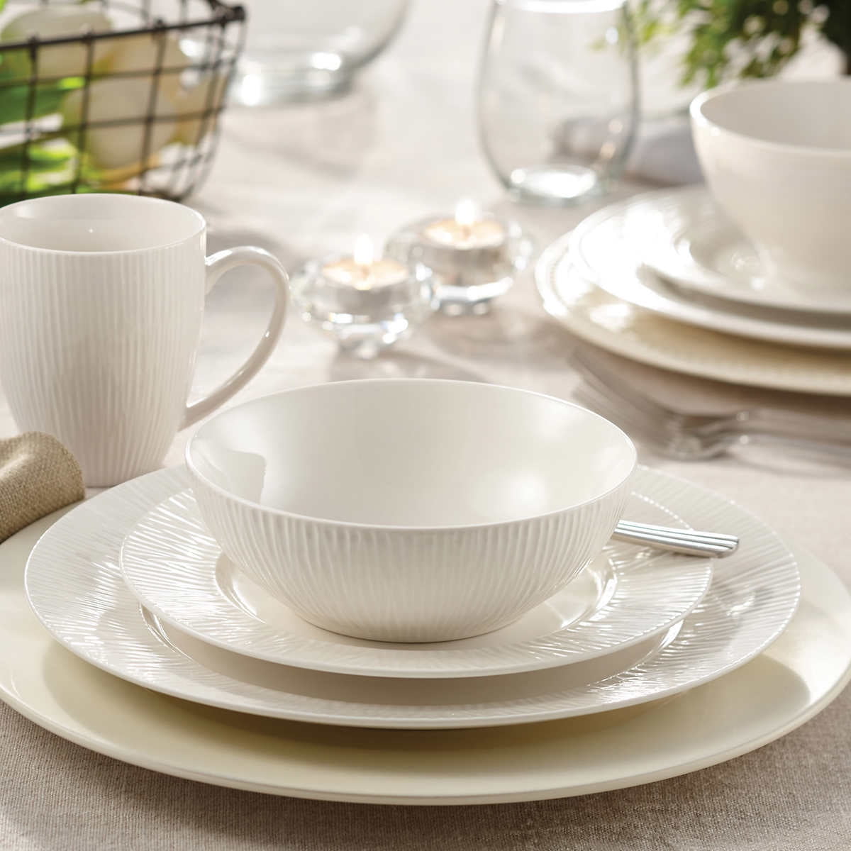 Bamboo 32-piece Dinnerware Set | Walmart Canada