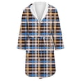 thumbnail image 4 of Women's Fleece Plush Robe Long Warm Plush Bathrobe Loungewear Jacket Printed Comfort Robe, 4 of 5