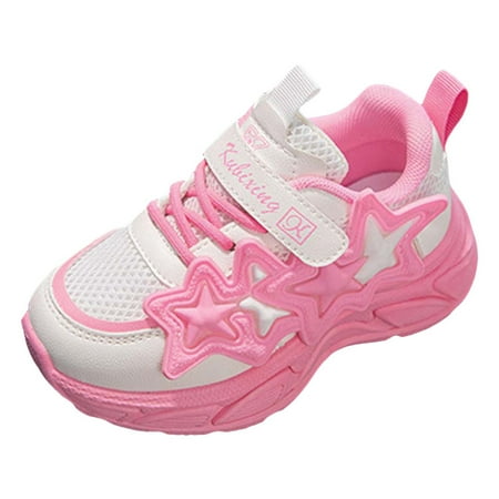 Ierhent Toddler Shoes Boys Girls Breathable Sneakers Running Shoes(Hot Pink 12.5)