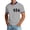 v#116Light Gray530, variant on Men'S T-Shirt U.S.A. Stars And Stripes Graphics Short Sleeve Collar With Half Zip Soft Top For 4th Of July Rodeo Breathable Tee,Blue,S