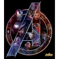 thumbnail image 2 of Boy's Marvel Avengers: Infinity War Logo  Graphic Tee Black Medium, 2 of 5