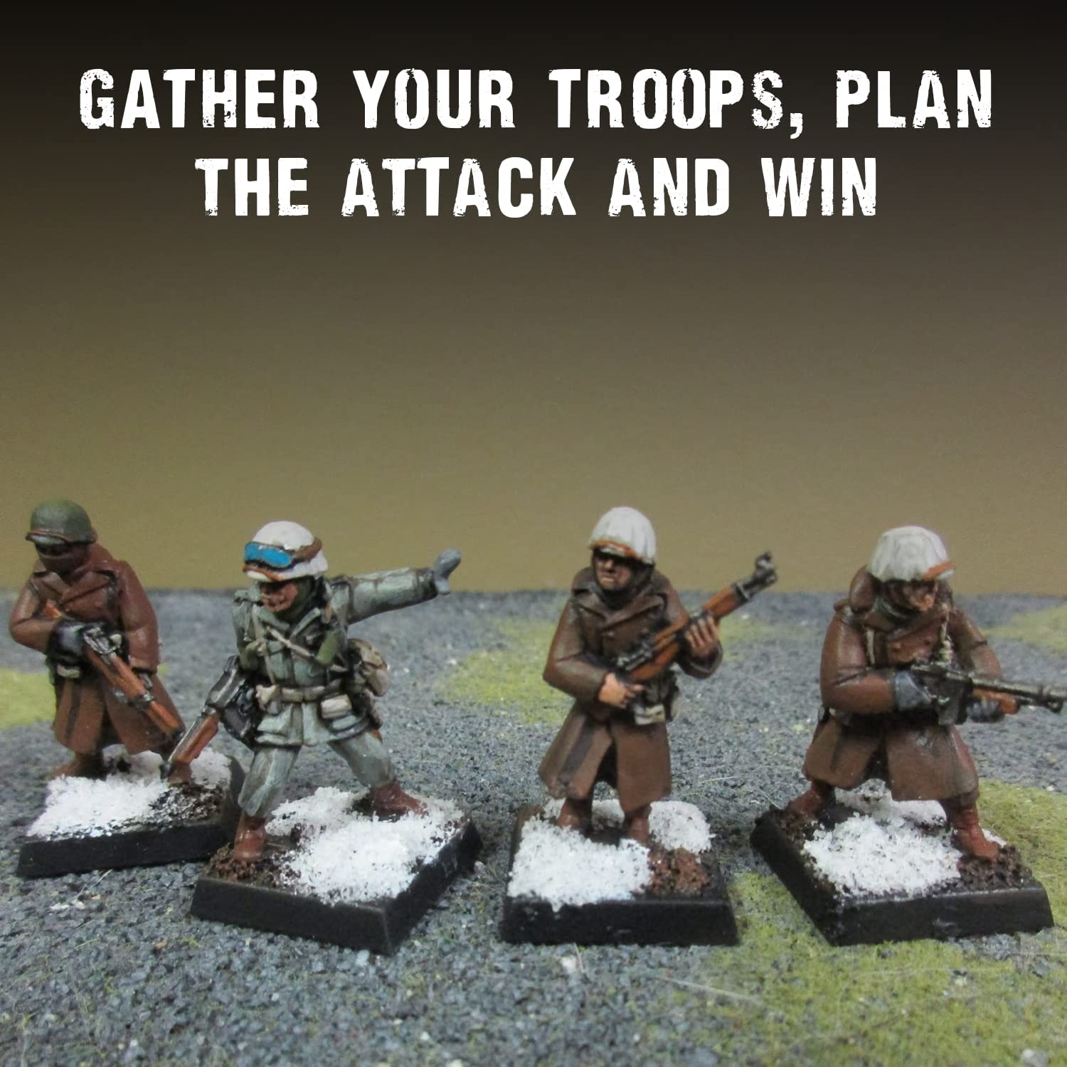 US Army Veterans Squad (Winter) – Bolt Action Figuren, Unbemalt & Unmontiert