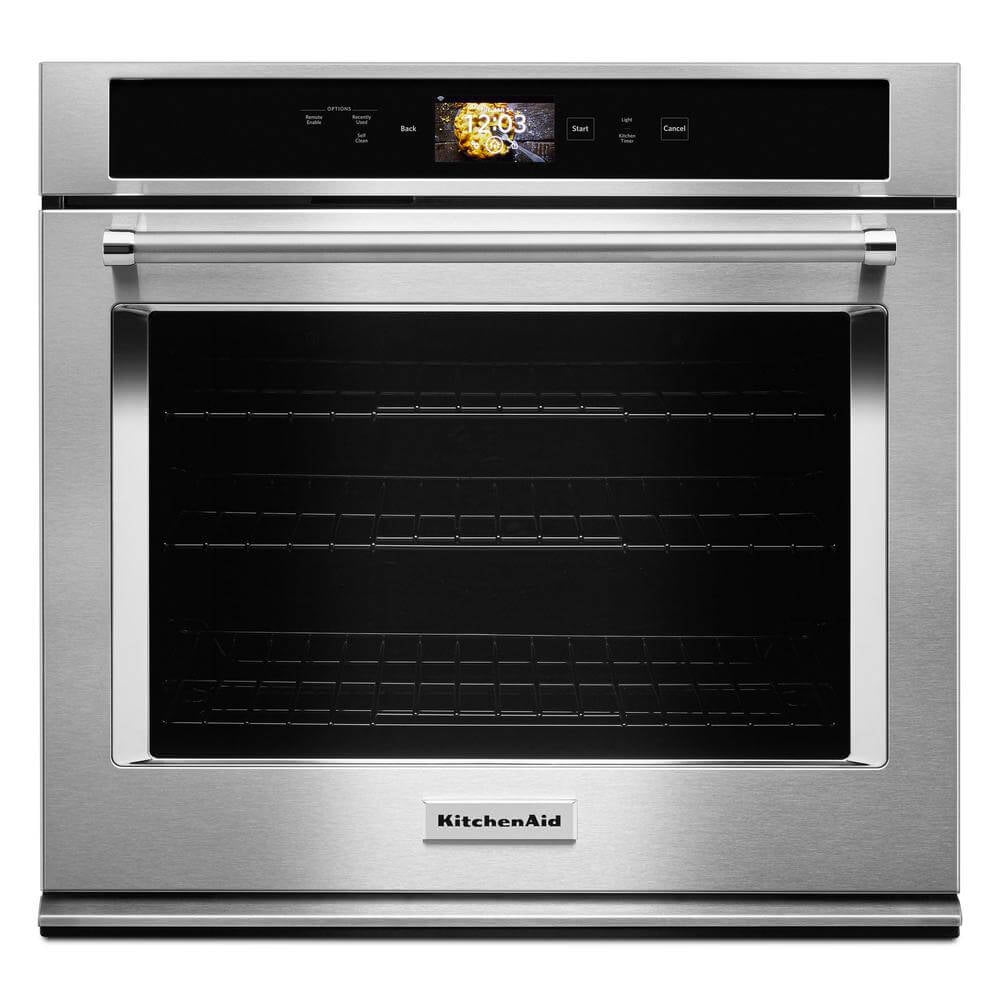 KitchenAid KOSE900HSS 30 inch Stainless Single Smart Wall Oven with