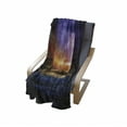 thumbnail image 4 of Nature Soft Flannel Fleece Throw Blanket, Epic Thunder and the Storm on the Sea Wave Horizon Bad Weather Atmosphere, Cozy Plush for Indoor and Outdoor Use, 70" x 90", Purple and Orange, by Ambesonne, 4 of 6