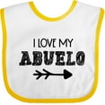 thumbnail image 3 of Inktastic I Love My Abuelo with Arrow Boys or Girls Baby Bib, 3 of 4