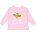 thumbnail image 3 of Inktastic My First Plane Trip Airplane Travel Boys or Girls Long Sleeve Toddler T-Shirt, 3 of 5