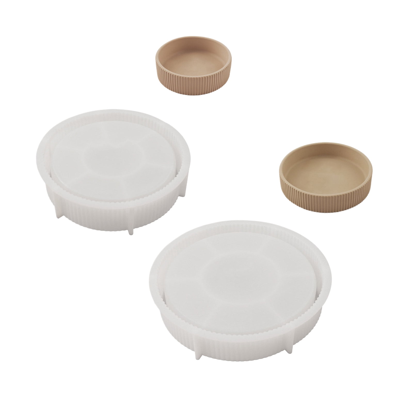 BELOWSYALER Unique Silicone Molds Silicone Crafting Moulds Silicone Candle Cup Molds Jewelry Tray Moulds Suitable for Jewelry Tray