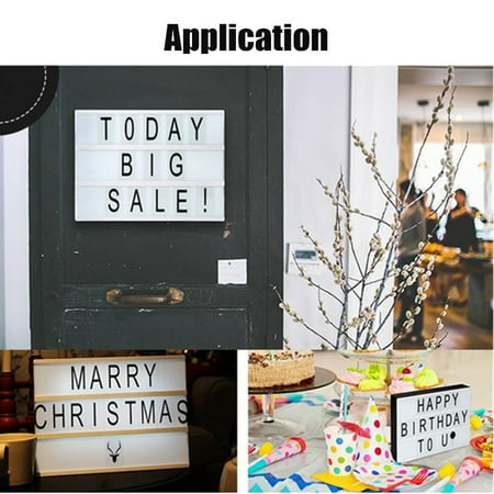 - 104 packs Black Letters Sign for A4 MagiGlow Cinematic Cinema Light Up Letter Box Sign Message Board