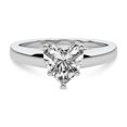thumbnail image 4 of IGI Certified 3 Carat Heart Shape Lab Grown Diamond Engagement Ring | 14K White Gold | Allen Flat Band Solitaire Lab Diamond Ring | FG-VS3-VS2 Quality Friendly Diamonds, 4 of 6