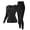 Black, variant on Naittoop Long Johns Thermal Underwear for Women Base Layer for Cold Weather U Neck Long Sleeve Top & Pant Pajamas