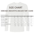 thumbnail image 3 of Crown Craze® Long Sleeve T-Shirts Classic Solid Tee Shirt 100% Ring-Spun Cotton Crewneck T-Shirt (Black, L), 3 of 9