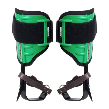 VEVOR Tree Climbing Spikes, Alloy Steel Arborist Climbing Spurs, Adjustable Tree Climbing Gear for Hunting and Trimming, Green