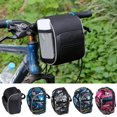 thumbnail image 2 of Nueva bolsa de manillar Bolsas de bicicleta Cuadro Bolsa de alforjas Bolsa de hombro Bicicleta, d Afortunado Sencillez, 2 of 5