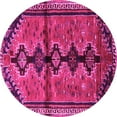 thumbnail image 1 of Ahgly Company Indoor Round Persian Pink Traditional Area Rugs, 4' Round, 1 of 4
